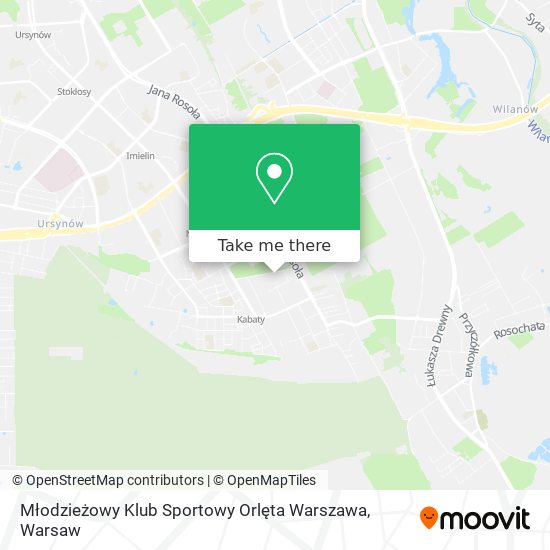 Карта Młodzieżowy Klub Sportowy Orlęta Warszawa