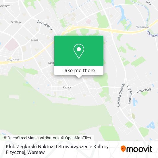 Klub Zeglarski Naktuz II Stowarzyszenie Kultury Fizycznej map