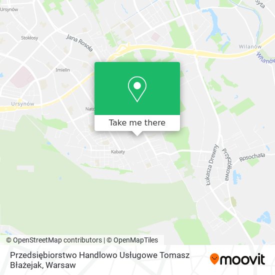 Przedsiębiorstwo Handlowo Usługowe Tomasz Błażejak map