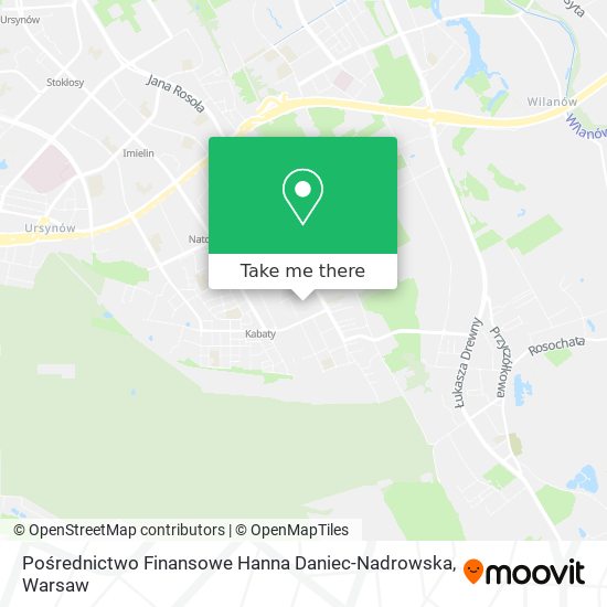 Pośrednictwo Finansowe Hanna Daniec-Nadrowska map