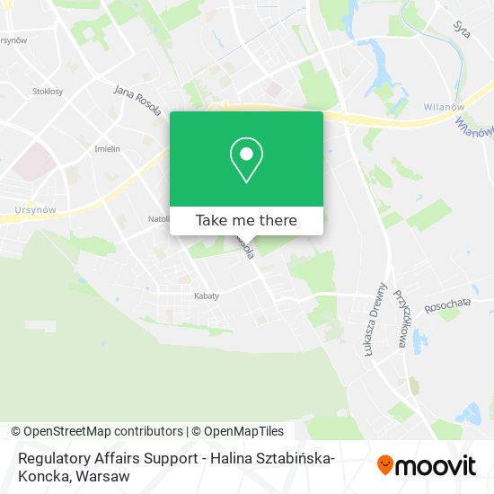 Regulatory Affairs Support - Halina Sztabińska-Koncka map