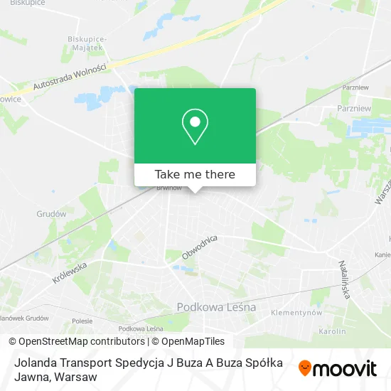 Карта Jolanda Transport Spedycja J Buza A Buza Spółka Jawna