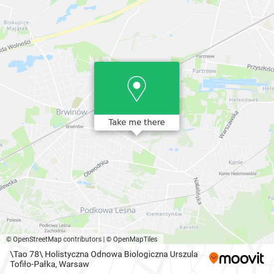 \Tao 78\ Holistyczna Odnowa Biologiczna Urszula Tofiło-Pałka map