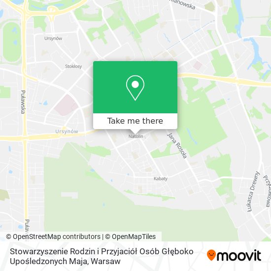 Stowarzyszenie Rodzin i Przyjaciół Osób Głęboko Upośledzonych Maja map