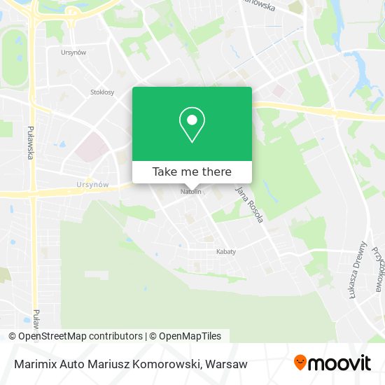 Marimix Auto Mariusz Komorowski map