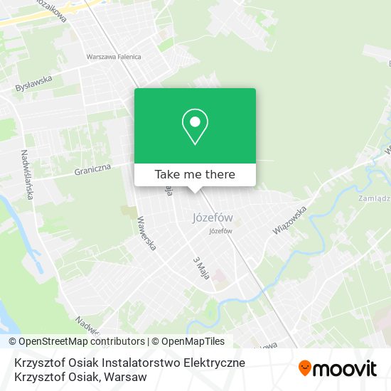 Krzysztof Osiak Instalatorstwo Elektryczne Krzysztof Osiak map