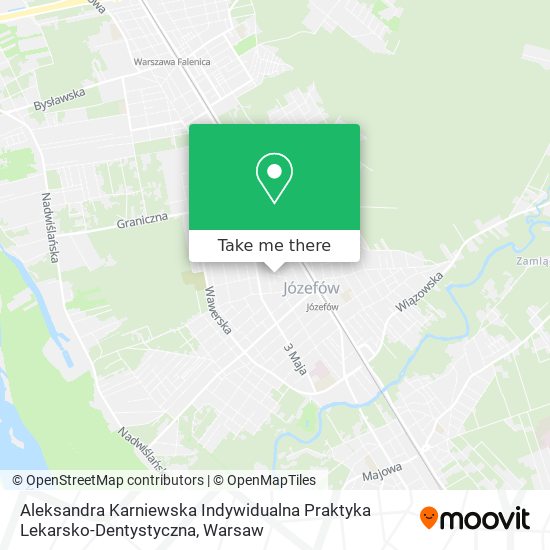 Aleksandra Karniewska Indywidualna Praktyka Lekarsko-Dentystyczna map