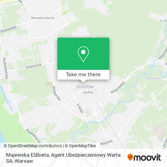 Majewska Elżbieta, Agent Ubezpieczeniowy Warta SA map