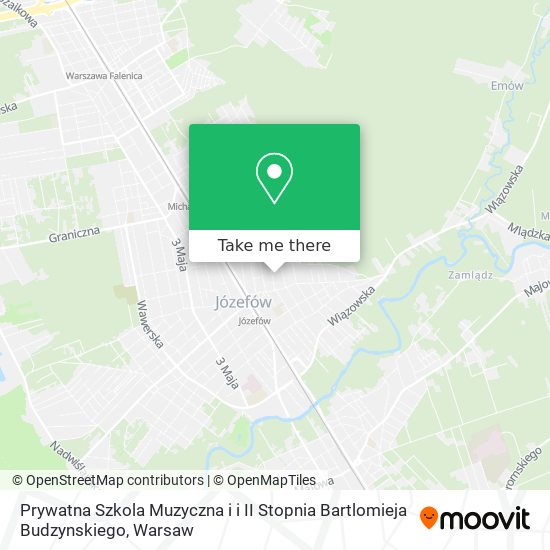 Prywatna Szkola Muzyczna i i II Stopnia Bartlomieja Budzynskiego map