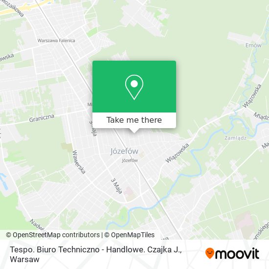 Tespo. Biuro Techniczno - Handlowe. Czajka J. map