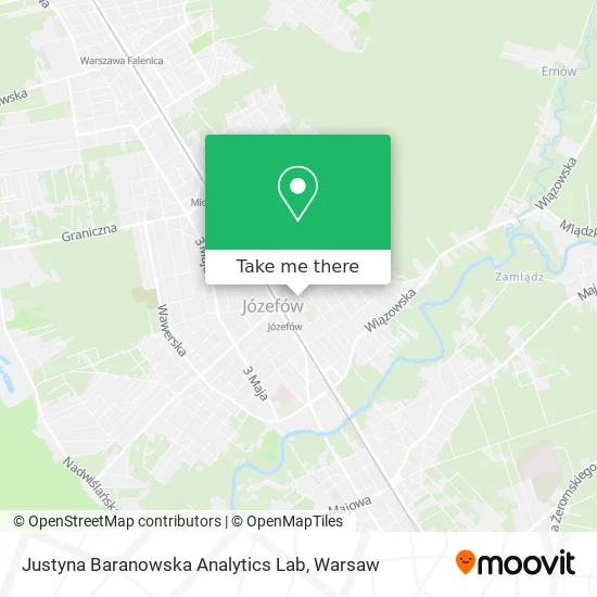 Карта Justyna Baranowska Analytics Lab