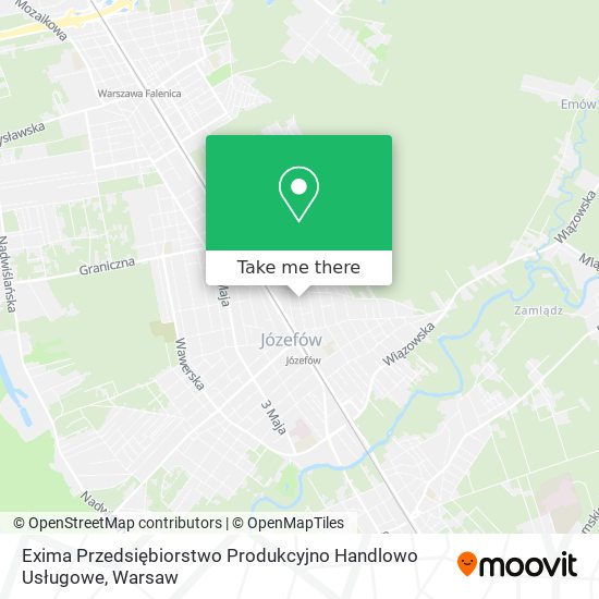 Exima Przedsiębiorstwo Produkcyjno Handlowo Usługowe map