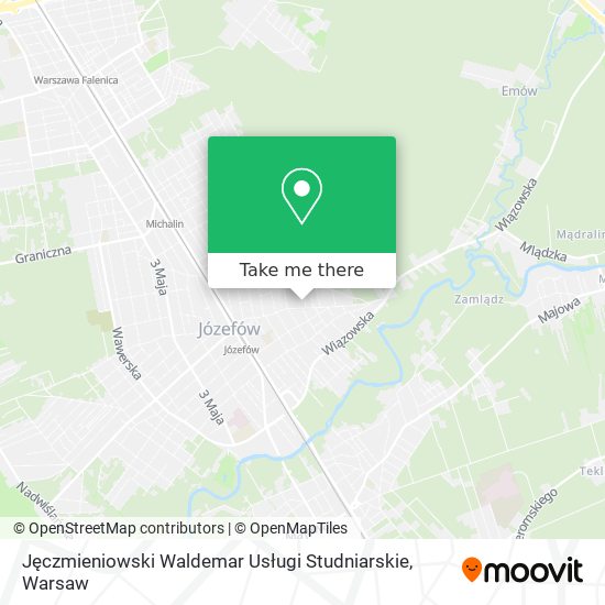 Jęczmieniowski Waldemar Usługi Studniarskie map