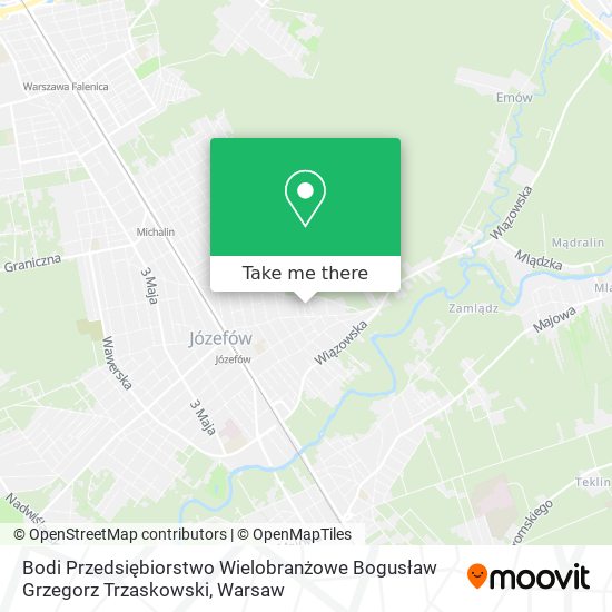 Bodi Przedsiębiorstwo Wielobranżowe Bogusław Grzegorz Trzaskowski map