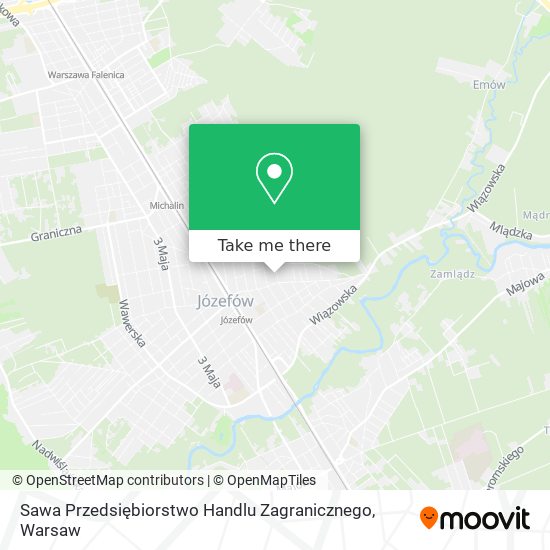 Sawa Przedsiębiorstwo Handlu Zagranicznego map