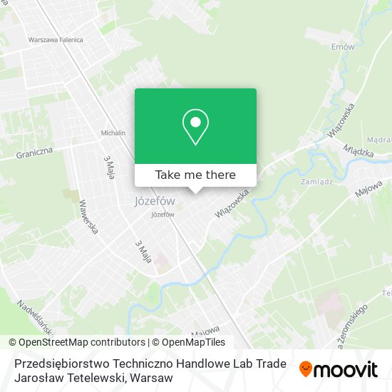 Przedsiębiorstwo Techniczno Handlowe Lab Trade Jarosław Tetelewski map