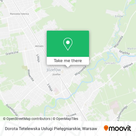 Dorota Tetelewska Usługi Piełęgniarskie map