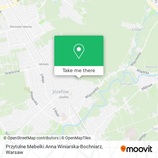 Przytulne Mebelki Anna Winiarska-Bochniarz map