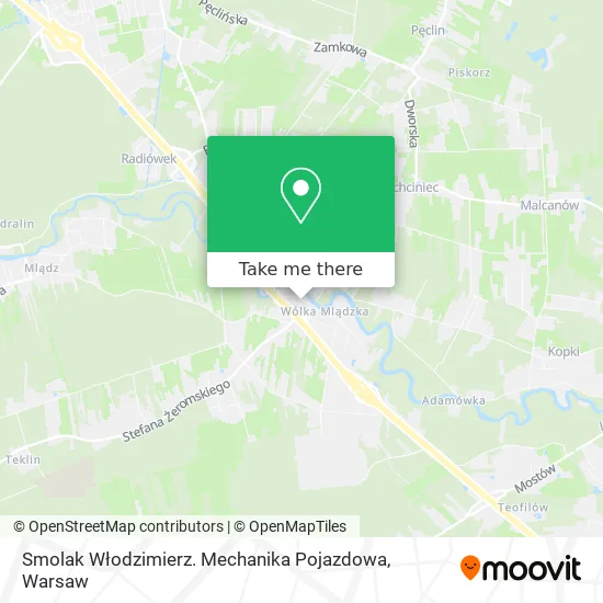 Карта Smolak Włodzimierz. Mechanika Pojazdowa
