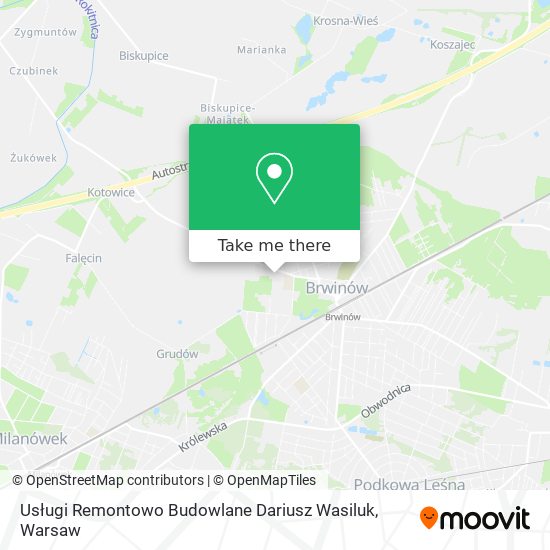 Usługi Remontowo Budowlane Dariusz Wasiluk map