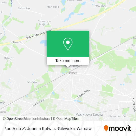 Карта \od A do z\ Joanna Kotwicz-Gilewska