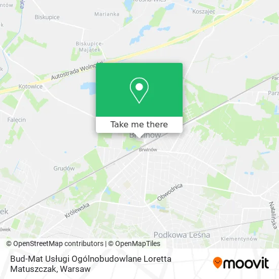 Карта Bud-Mat Usługi Ogólnobudowlane Loretta Matuszczak