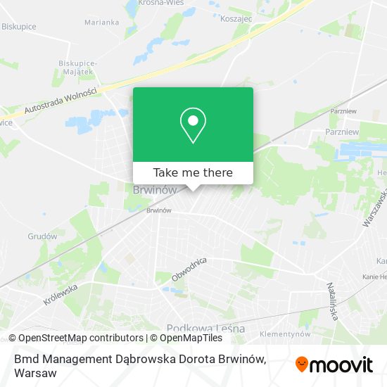 Bmd Management Dąbrowska Dorota Brwinów map