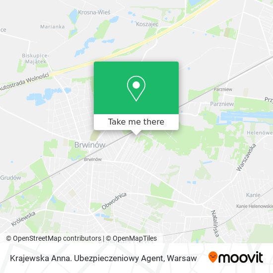 Krajewska Anna. Ubezpieczeniowy Agent map