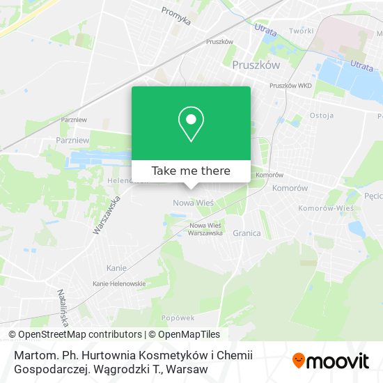 Martom. Ph. Hurtownia Kosmetyków i Chemii Gospodarczej. Wągrodzki T. map