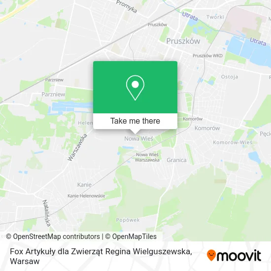 Карта Fox Artykuły dla Zwierząt Regina Wielguszewska