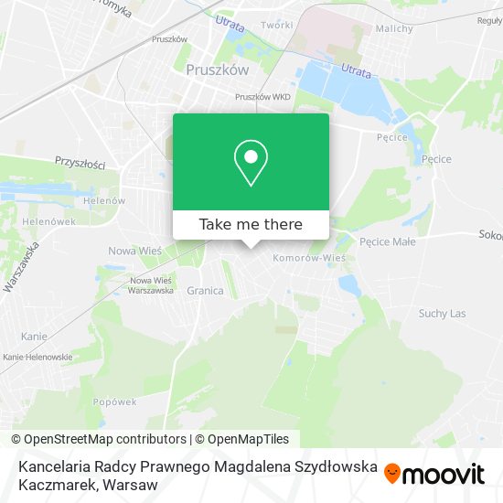 Kancelaria Radcy Prawnego Magdalena Szydłowska Kaczmarek map