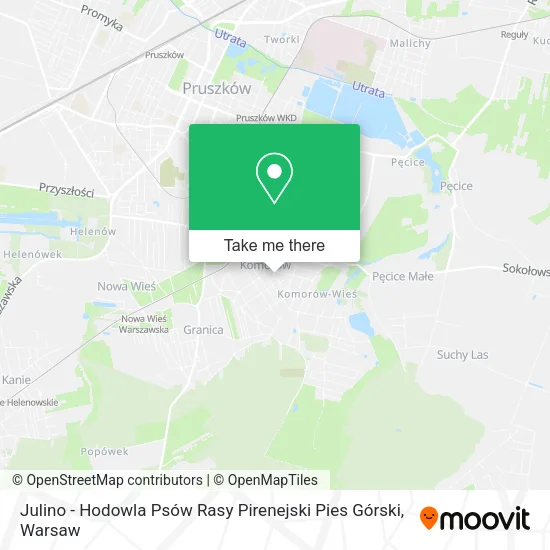 Julino - Hodowla Psów Rasy Pirenejski Pies Górski map