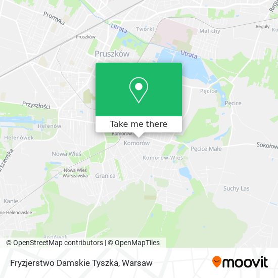 Fryzjerstwo Damskie Tyszka map