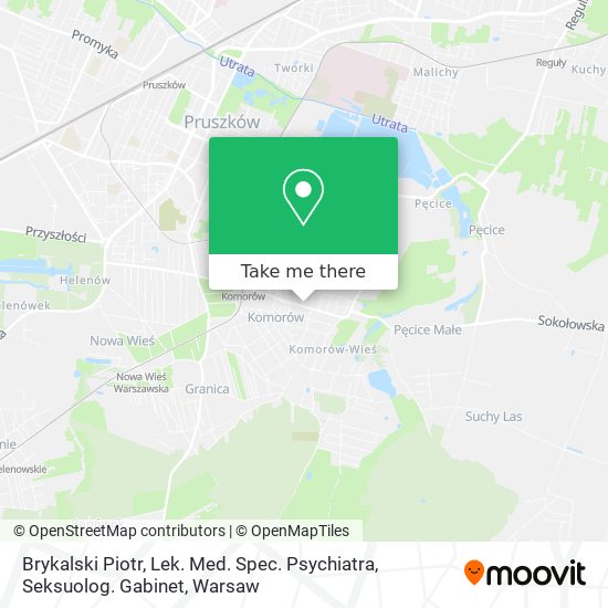 Brykalski Piotr, Lek. Med. Spec. Psychiatra, Seksuolog. Gabinet map