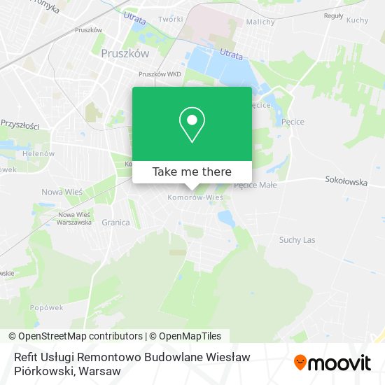 Refit Usługi Remontowo Budowlane Wiesław Piórkowski map