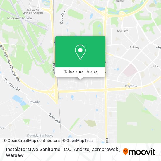 Instalatorstwo Sanitarne i C.O. Andrzej Zembrowski map