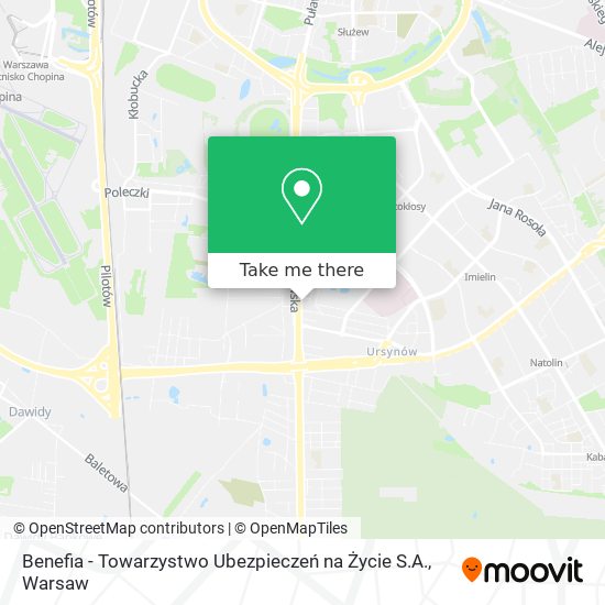 Benefia - Towarzystwo Ubezpieczeń na Życie S.A. map