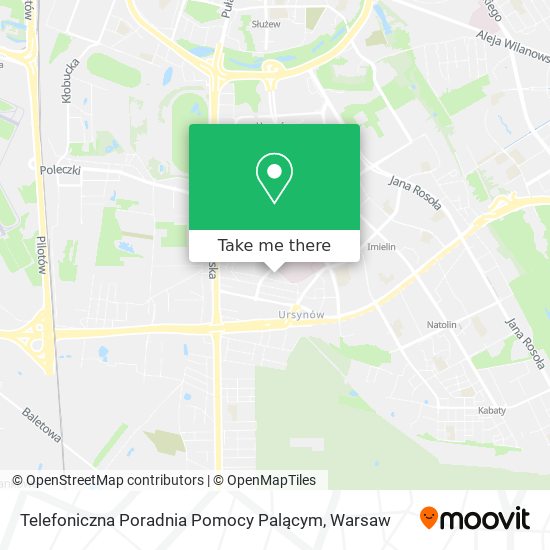 Telefoniczna Poradnia Pomocy Palącym map