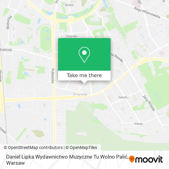 Daniel Lipka Wydawnictwo Muzyczne Tu Wolno Palić map