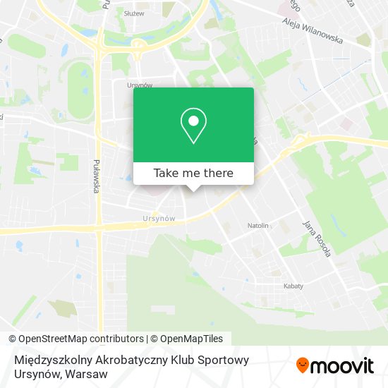 Międzyszkolny Akrobatyczny Klub Sportowy Ursynów map