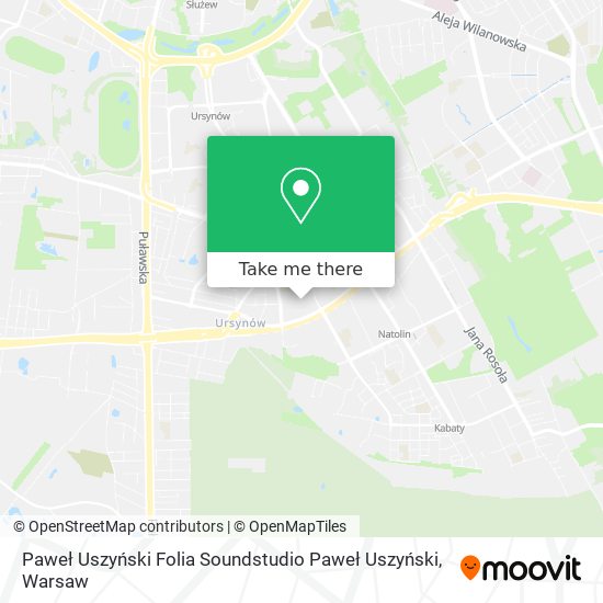 Карта Paweł Uszyński Folia Soundstudio Paweł Uszyński