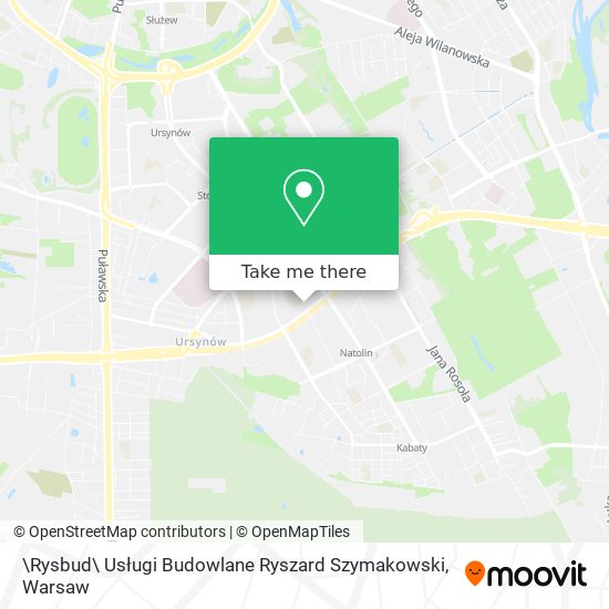 \Rysbud\ Usługi Budowlane Ryszard Szymakowski map