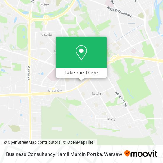 Business Consultancy Kamil Marcin Portka map