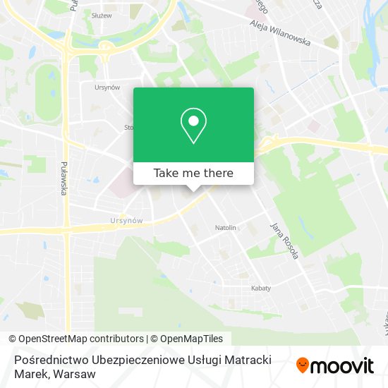 Pośrednictwo Ubezpieczeniowe Usługi Matracki Marek map