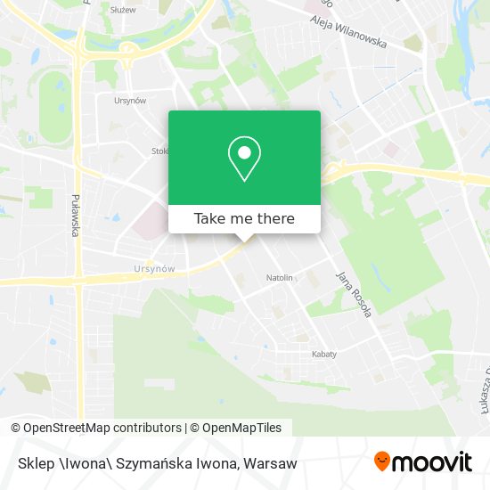 Sklep \Iwona\ Szymańska Iwona map