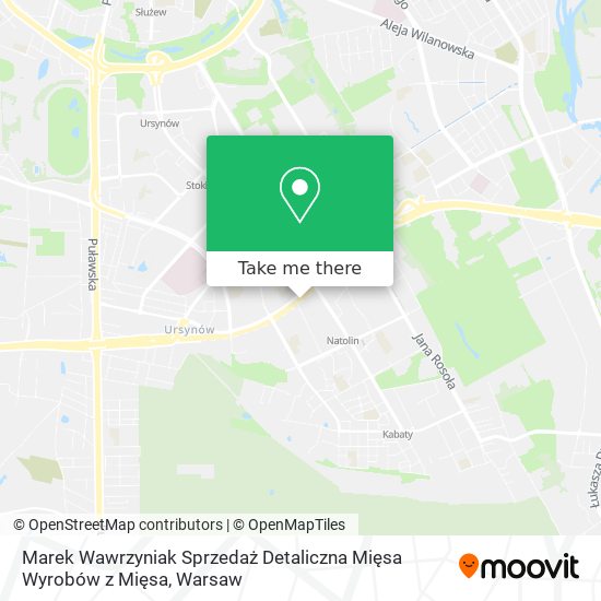 Marek Wawrzyniak Sprzedaż Detaliczna Mięsa Wyrobów z Mięsa map