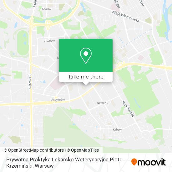 Prywatna Praktyka Lekarsko Weterynaryjna Piotr Krzemiński map