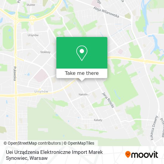 Uei Urządzenia Elektroniczne Import Marek Synowiec map