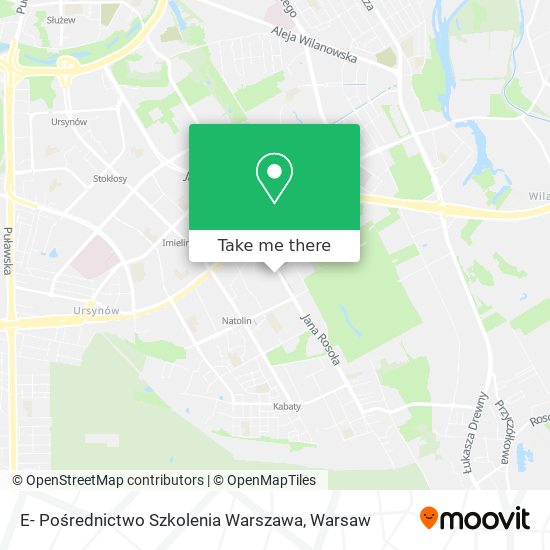 E- Pośrednictwo Szkolenia Warszawa map