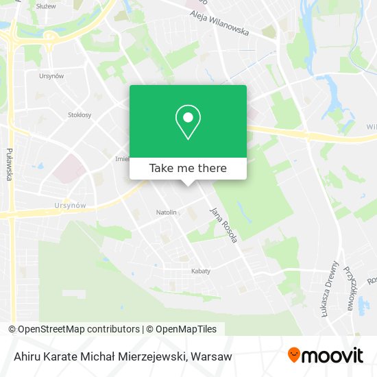 Ahiru Karate Michał Mierzejewski map